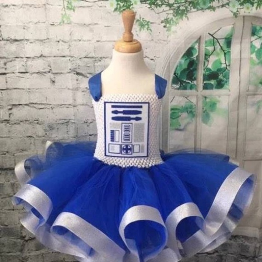 Custom made R2D2 costume tutu size 2-3T